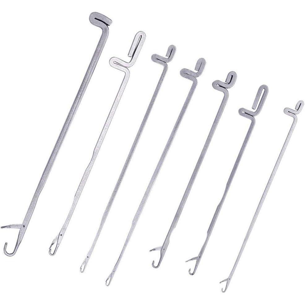 image:imageKatech 7 pcs Latch Crochet Hooks Sewing Needles DIY Weave Knitting Tools for Revamping Sweater or Socks
