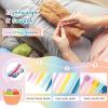 Katech 14 pcs Knitting Needles Set, 4mm-10mm Single Pointed Knitting Needles for Beginners, 10 inch Straight Knitting Needle Size 10 for Knitting Sweater, Scarf(Stitches Won’t Slip Off)(10inch Single pointed(4mm-10mm))