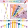 Katech 14 pcs Knitting Needles Set, 4mm-10mm Single Pointed Knitting Needles for Beginners, 10 inch Straight Knitting Needle Size 10 for Knitting Sweater, Scarf(Stitches Won’t Slip Off)(10inch Single pointed(4mm-10mm))