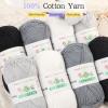 Katech 1OO% Cotton Yarn for Crocheting & Knitting–12-Color of 137 Yards/1.76 oz Baby Cotton Yarn Sport Weight CYC #2-Soft & Breathable-Ideal for Dishcloths, Baby Clothes, Potholders(E)