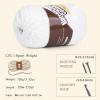 Katech 1OO% Mercerized Cotton Yarn for Crocheting & Knitting–Soft Sport Weight CYC #2, 4 Pcs 3.52 Oz (100g)/273 Yd (250m), Ideal Crochet Yarn for Blankets, Clothes, Opera Cape, Bags, Dishcloth (A)(Pure white)
