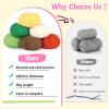 Katech 20 Skeins Cotton Yarn for Crocheting-55% Cotton 45% Acrylic-4 Medium (Worsted)-Super Soft Milk Cotton Yarn-Great Crochet and Knitting Starter Kit for Colorful Craft(Pure white)