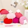 Katech 20 Skeins Cotton Yarn for Crocheting-55% Cotton 45% Acrylic-4 Medium (Worsted)-Super Soft Milk Cotton Yarn-Great Crochet and Knitting Starter Kit for Colorful Craft(Color C)