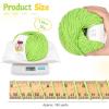 Katech 20 Skeins Cotton Yarn for Crocheting-55% Cotton 45% Acrylic-4 Medium (Worsted)-Super Soft Milk Cotton Yarn-Great Crochet and Knitting Starter Kit for Colorful Craft(Grass green)