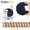 Katech 20 Skeins Cotton Yarn for Crocheting-55% Cotton 45% Acrylic-4 Medium (Worsted)-Super Soft Milk Cotton Yarn-Great Crochet and Knitting Starter Kit for Colorful Craft(Deep Blue)