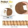 Katech 20 Skeins Cotton Yarn for Crocheting-55% Cotton 45% Acrylic-4 Medium (Worsted)-Super Soft Milk Cotton Yarn-Great Crochet and Knitting Starter Kit for Colorful Craft(Brown)