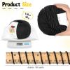 Katech 20 Skeins Cotton Yarn for Crocheting-55% Cotton 45% Acrylic-4 Medium (Worsted)-Super Soft Milk Cotton Yarn-Great Crochet and Knitting Starter Kit for Colorful Craft(Black)