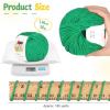Katech 20 Skeins Cotton Yarn for Crocheting-55% Cotton 45% Acrylic-4 Medium (Worsted)-Super Soft Milk Cotton Yarn-Great Crochet and Knitting Starter Kit for Colorful Craft(Dark green)