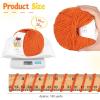 Katech 20 Skeins Cotton Yarn for Crocheting-55% Cotton 45% Acrylic-4 Medium (Worsted)-Super Soft Milk Cotton Yarn-Great Crochet and Knitting Starter Kit for Colorful Craft(Orange)