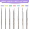 Katech 24 inch (60cm) Circular Knitting Needles Set, 2.75mm-5.00mm Stainless Steel Knitting Needles with Cables, 7 Sizes Round Needle for Sweaters, Hats, Socks, Scarves(16IN)