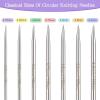 Katech 24 inch (60cm) Circular Knitting Needles Set, 2.75mm-5.00mm Stainless Steel Knitting Needles with Cables, 7 Sizes Round Needle for Sweaters, Hats, Socks, Scarves(40IN)
