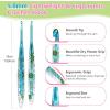 Katech 5mm Crochet Hooks with Floral Pattern-Elegant &Unique Crochet Needles-Longer Smooth Glide Crocheting Hook for Arthritic Hands, Beginners & Professional Ideal Crochet Gift(H)(5.0mm)