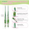 Katech 5mm Crochet Hooks with Floral Pattern-Elegant &Unique Crochet Needles-Longer Smooth Glide Crocheting Hook for Arthritic Hands, Beginners & Professional Ideal Crochet Gift(H)(4.0mm)