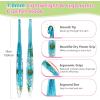 Katech 5mm Crochet Hooks with Floral Pattern-Elegant &Unique Crochet Needles-Longer Smooth Glide Crocheting Hook for Arthritic Hands, Beginners & Professional Ideal Crochet Gift(H)(7.0mm)