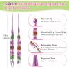 Katech 5mm Crochet Hooks with Floral Pattern-Elegant &Unique Crochet Needles-Longer Smooth Glide Crocheting Hook for Arthritic Hands, Beginners & Professional Ideal Crochet Gift(H)(3.0mm)