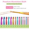 Katech 5mm Crochet Hooks with Floral Pattern-Elegant &Unique Crochet Needles-Longer Smooth Glide Crocheting Hook for Arthritic Hands, Beginners & Professional Ideal Crochet Gift(H)(9.0mm)
