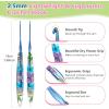 Katech 5mm Crochet Hooks with Floral Pattern-Elegant &Unique Crochet Needles-Longer Smooth Glide Crocheting Hook for Arthritic Hands, Beginners & Professional Ideal Crochet Gift(H)(2.5mm)