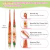 Katech 5mm Crochet Hooks with Floral Pattern-Elegant &Unique Crochet Needles-Longer Smooth Glide Crocheting Hook for Arthritic Hands, Beginners & Professional Ideal Crochet Gift(H)(5.5mm)