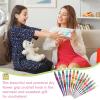 Katech 5mm Crochet Hooks with Floral Pattern-Elegant &Unique Crochet Needles-Longer Smooth Glide Crocheting Hook for Arthritic Hands, Beginners & Professional Ideal Crochet Gift(H)(6.5mm)