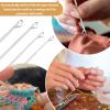 Katech 7 pcs Latch Crochet Hooks Sewing Needles DIY Weave Knitting Tools for Revamping Sweater or Socks