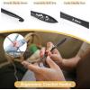 Katech 9 Sizes Crochet Hooks, Ergonomic Soft Grip Aluminum Crochet Hook Set, Black Plastic Crochet Needles for Arthritic Hands Beginners Kids Adults Ideal Crochet Lovers Gift 2.0mm(B)-6.0mm(J)(2.0mm(B)-6.0mm(J))