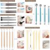 Katech Air-Dry Clay Kit for Adults-Pottery Clay 2.2LBs with 23 Pcs Ceramics Clay Sculpting Tool Set-All-Purpose Modeling Clay-No Cracking Air Clay-Ideal for Beginners and Professionals (White)