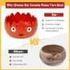 Katech Axolotl Yarn Bowl for Knitting, Yarn Holder for Crocheting, Extra Large Cute Crochet Bowls Wool Storage for Knitter & Crocheter Tangle-Free Crafting, Gifts for Crocheters Knitter(red)