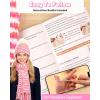 Katech Beginner Knitting Kit – Learn to Knit Kit for Adults & Kids – Complete Hat, Scarf, Gloves Starter Kit with Step-by-Step Instructions(colorful)