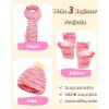 Katech Beginner Knitting Kit – Learn to Knit Kit for Adults & Kids – Complete Hat, Scarf, Gloves Starter Kit with Step-by-Step Instructions(colorful)