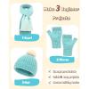 Katech Beginner Knitting Kit – Learn to Knit Kit for Adults & Kids – Complete Hat, Scarf, Gloves Starter Kit with Step-by-Step Instructions(gradient)