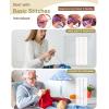 Katech Beginner Knitting Kit – Learn to Knit Kit for Adults & Kids – Complete Hat, Scarf, Gloves Starter Kit with Step-by-Step Instructions(light khaki)
