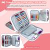 Katech Crochet Hooks Kit with Case, 85-Piece Crochet Hooks Set, Ergonomic Crochet Hook Crochet Needles Weave Yarn Kits DIY Hand Knitting Art Tools for Beginners and Experienced Lovers(Upgraded Crochet Set)