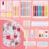 Katech Crochet Hooks Kit with Case, 85-Piece Crochet Hooks Set, Ergonomic Crochet Hook Crochet Needles Weave Yarn Kits DIY Hand Knitting Art Tools for Beginners and Experienced Lovers(Upgraded Crochet Set)