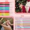 Katech Crochet Hooks Kit with Case, 85-Piece Crochet Hooks Set, Ergonomic Crochet Hook Crochet Needles Weave Yarn Kits DIY Hand Knitting Art Tools for Beginners and Experienced Lovers(Upgraded Crochet Set)