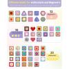 Katech Crochet Kit for Beginners, 50 Granny Squares Crochet Kits for Adults Beginner Learn to Crochets w/Step-by-Step Video Tuturials, Knitting Kit w/1378yds Yarn Granny Square Card Deck- 80% Cotton(Blue-purple gradient)