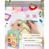 Katech Crochet Kit for Beginners Adults – Coin Purse Crochet Kit with Step-by-Step Instructions, Premium Yarn, Hook & Supplies – Learn-to-Crochet Small Bag, Wallet or Creative Gift(granny square flower)