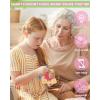 Katech Crochet Kit for Beginners Adults & Kids-Learn to Crochet Granny Square Kit with Step-by-Step Video-Enough Yarn for Crocheting-Crochet Blocking Mat and All Accessories You Need(Grp-D)