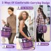 Katech Crochet Kit for Beginners, Beginner Crochet Kit for Adults-Crochet Kits Includes Crochet Hooks Knitting Bag Crochet Yarn for Crocheting Instruction Knitting Kit Crochet Supplies Gift(purple)