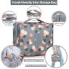 Katech Crochet Kit for Beginners, Beginner Crochet Kit for Adults-Crochet Kits Includes Crochet Hooks Knitting Bag Crochet Yarn for Crocheting Instruction Knitting Kit Crochet Supplies Gift(Little Blue Flower)