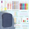 Katech Crochet Kit for Beginners, Beginner Crochet Kit for Adults-Crochet Kits Includes Crochet Hooks Knitting Bag Crochet Yarn for Crocheting Instruction Knitting Kit Crochet Supplies Gift(Upgraded Crochet Set)