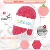 Katech Crochet Kit for Beginners, Learn to Crochet Granny Square Star Blanket Kits w/Step-by-Step Video Tutorials-Complete Beginner Crocheting Kit for Adults Kids-Easy Knitting Kit w/Enough Soft Yarn(pink)