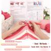 Katech Crochet Kit for Beginners, Learn to Crochet Granny Square Star Blanket Kits w/Step-by-Step Video Tutorials-Complete Beginner Crocheting Kit for Adults Kids-Easy Knitting Kit w/Enough Soft Yarn(pink)