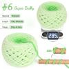 Katech Fluffy Ombre Yarn for Crocheting-2 Pcs of 285g/10.05oz-#6 Super Bulky Velvet Chenille Yarn for Knitting, Soft Fuzzy Gradient Cake Yarns for Baby Blanket, Scarf, Throw Pillow, Doll, hat(Purple)(Green Ombre)