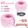 Katech Fluffy Ombre Yarn for Crocheting-2 Pcs of 285g/10.05oz-#6 Super Bulky Velvet Chenille Yarn for Knitting, Soft Fuzzy Gradient Cake Yarns for Baby Blanket, Scarf, Throw Pillow, Doll, hat(Purple)(Pink Ombre)