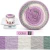 Katech Gradient Cake Yarn for Crocheting & Knitting – Ombre Yarn with Vibrant Colors, Soft Cotton for Scarves, Shawls, Blankets & Garments (4x100g)(Color F)