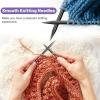 Katech Interchangeable Knitting Needles Set- 9 Pairs Circular Knitting Needles Size 2.5, 4, 5, 6, 7, 8, 9, 10,11, Round Knittings Needle with Cable and Case Accessories for Sweater Sock, Blanket(4.53IN)