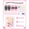 Katech Knitting Kit for Beginner Adults, 6 Pcs Socks Yarn for Knitting Kit W/Step-by-Step Instruction and Knitting Needles, Knitting Starter Kit for Learn-to-Knit Craft Kits for Adults Gift(pink 2)