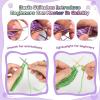 Katech Knitting Kit for Beginner Adults, 6 Pcs Socks Yarn for Knitting Kit W/Step-by-Step Instruction and Knitting Needles, Knitting Starter Kit for Learn-to-Knit Craft Kits for Adults Gift(gray-purple-green)