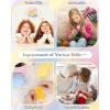 Katech Knitting Kit for Beginners-Learn to Knit Dishcloth-Beginner Knitting Kit for Adults with Knitting Book, Knitting Needles,Beginner Yarn, Yarn Needle, Craft Kits Gift (Beginner to Expert)(Colorful B)