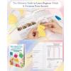 Katech Knitting Kit for Beginners-Learn to Knit Dishcloth-Beginner Knitting Kit for Adults with Knitting Book, Knitting Needles,Beginner Yarn, Yarn Needle, Craft Kits Gift (Beginner to Expert)(Colorful B)